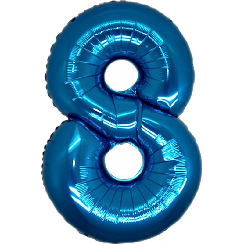 26" Numero 8 Grandi Blu